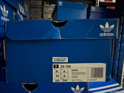 Auténtico Adidas Originals ZX 750 ® (Tallas para Hombres: UK 10 y 11) Azul Real/Blanco - Imagen 5 de 5