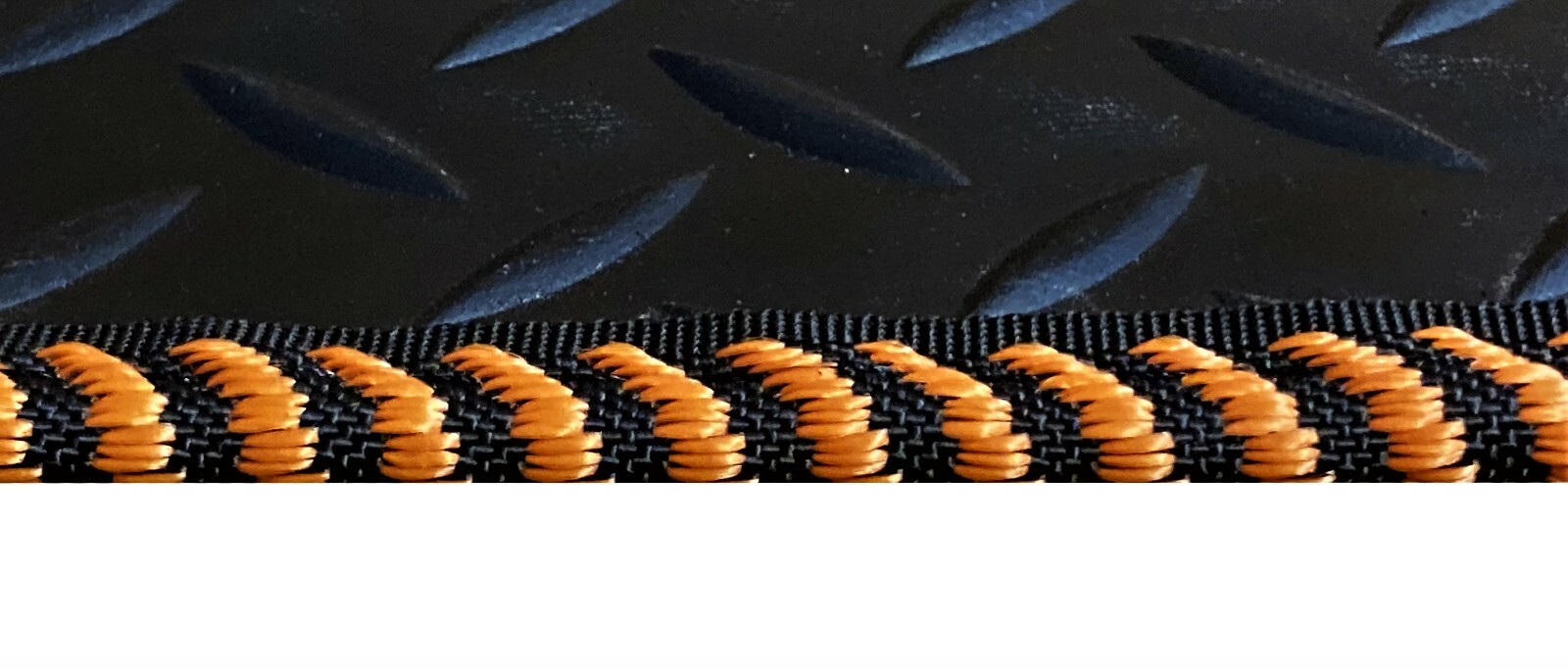 Car Mats for Vauxhall Viva 2015 to 2019 Tailored Black Rubber Orange