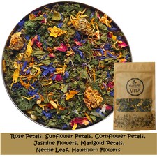 Rejuvenate UNIQUE Tea Herbal Blend Dried Herbs & Fruits Loose Leaf Tea Infusion 