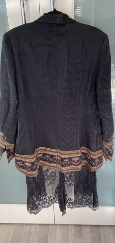 Camilla Kaftan Friends In Flora Blazer Jacket Size Small EUC 8-12 W/ Lace Panels - Picture 12 of 16