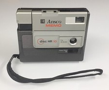 Ansco MEMO Disc HR10 Vintage Compact Pocket Film Camera 12.5mm f/4 lens