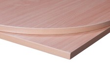 Tabilo Tuff Top Square Table Top Beech 800mm x 800mm for Static Caravan Dining