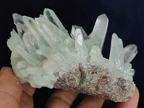 315g Top Raro Hermoso Fantasma Verde “Pirámide” Cuarzo Cristal Racimo Espécimen 1 - Imagen 9 de 13