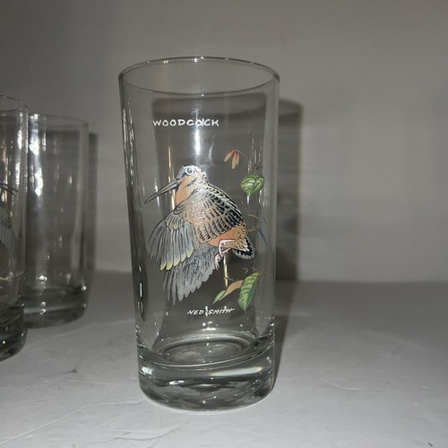 Vintage 5 Ned Smith Game Bird Waterfowl Drinking Glasses Hunting - Picture 5 of 6
