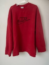 Kids Medium Vintage Red Nike Crewneck Sweatshirt.