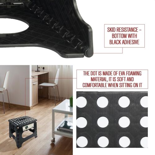 29,32,37 &45cm Folding Step Stool Strong AntiSlip Grip Kid Home Kitchen Bathroom - Picture 6 of 30