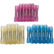 100-400X Heat Shrink Butt Wire Splice Connectors Crimp Terminals 22-10AWG Mixed