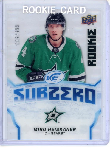 2018-19 Upper Deck Ice Miro Heiskanen SZ-37 Sub Zero Rookie /999 Dallas Stars RC