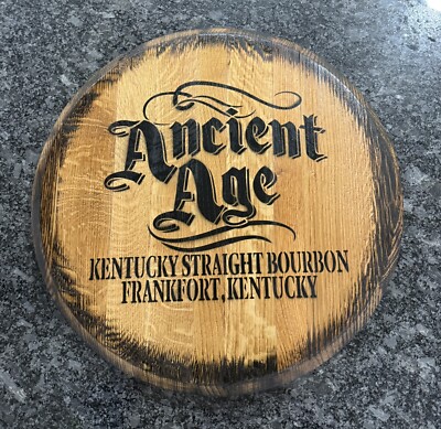 Ancient Age Bourbon Barrel  Head Authentic Head 21  Dia. Reclaimed