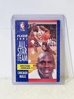 1991-92 Fleer All Star Team Michael Jordan Card #211 GOAT. Chicago Bulls