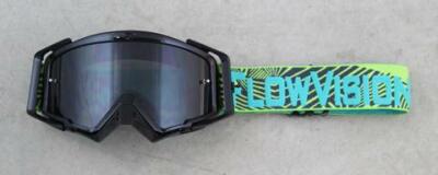 Flow Vision Rythem  Motocross Goggle: Haze Black/Acid/Grey