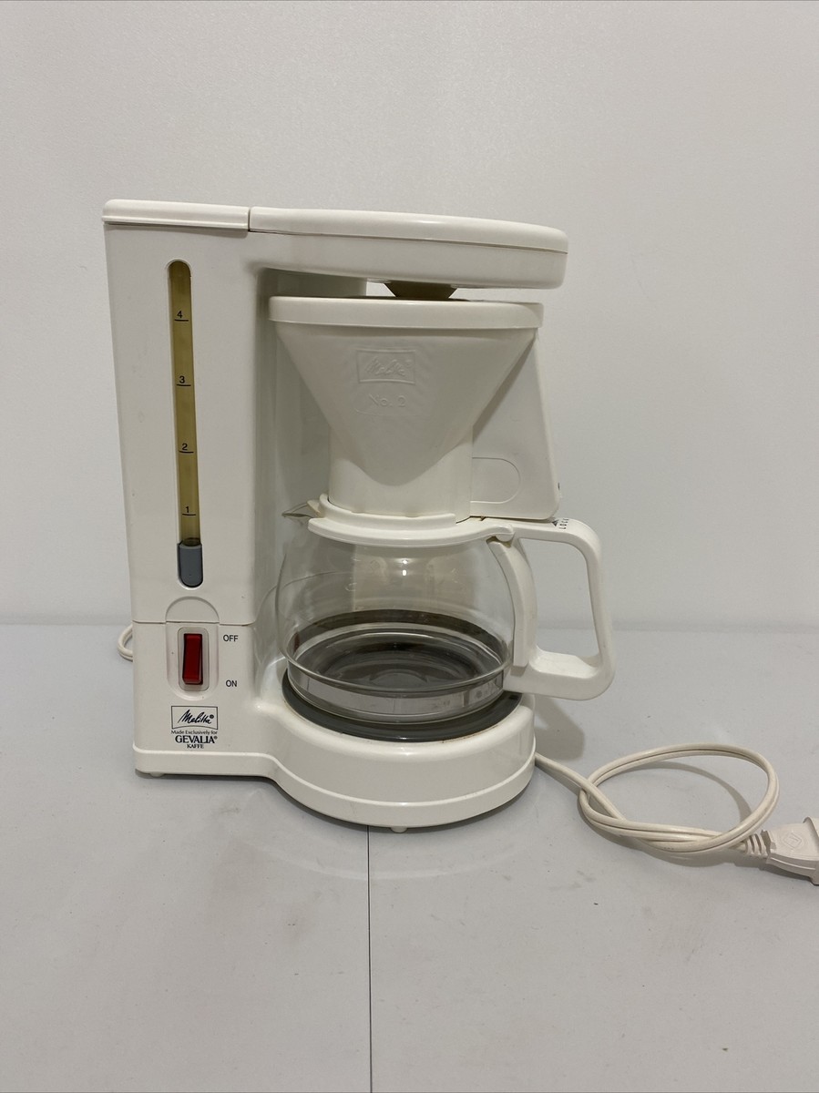 Melitta Gevalia Kaffe 4 Cup Coffee Maker Model BCM-4 White | eBay