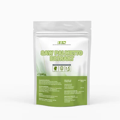Saw Palmetto Extrakt Sägepalmenextrakt Pulver 100g wie 200 Kapseln a 500mg
