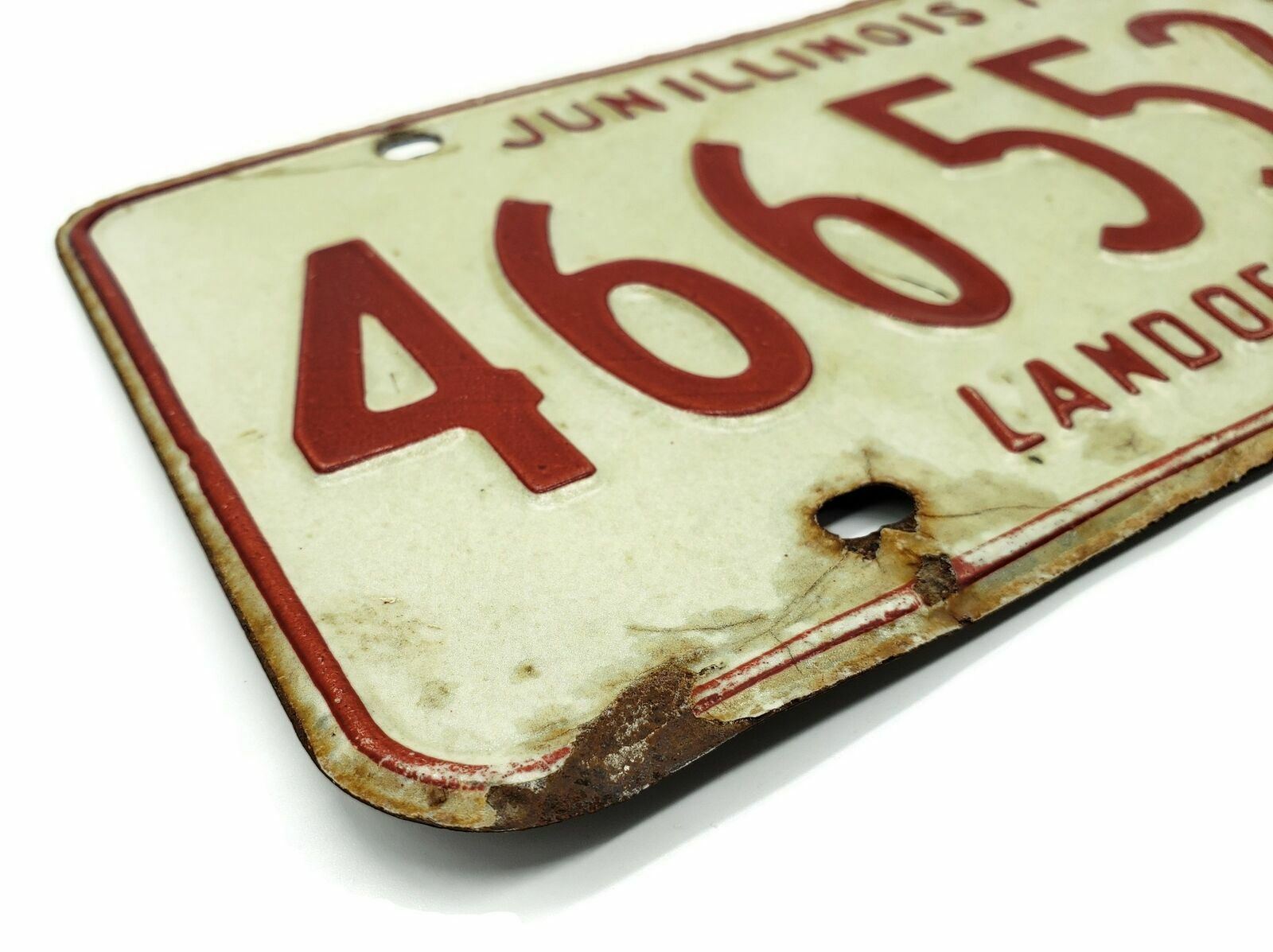 Vintage 1978 Illinois License Plate Land Of Lincoln Car Tag 466552B