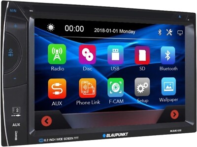 Blaupunkt 2-Din 6.9 '' Car Stereo Touchscreen DVD ANDROID &CARPLAY MirrorLink