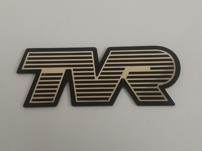 TVR Chimaera Replacement Bonnet Badge gold, 100mm x 38mm nice gift 