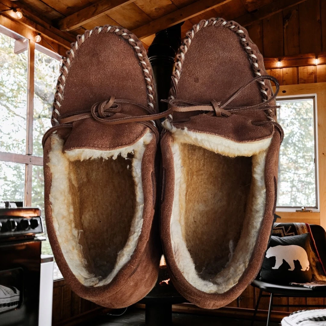 Fleece lined sale slippers