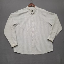 Eddie Bauer Men's Relaxed Fit Wrinkle Resis Long Sleeve Button Up Shirt Size XL