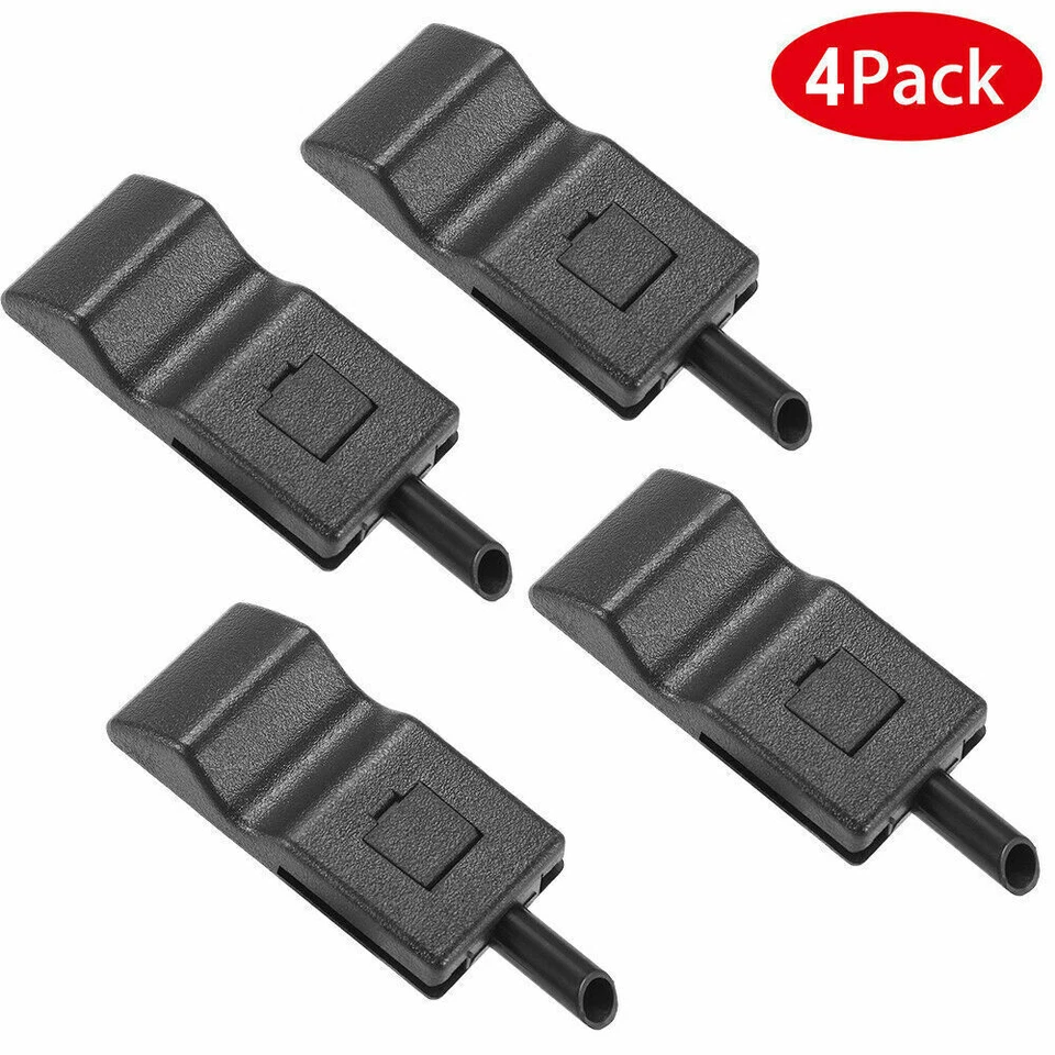 4PCS Door Lock Knobs Front/Rear Ebony For Chevy/GMC Silverado/Sierra 07-13 - Изображение 2 из 4