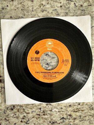 David Wills - From Barrooms To Bedrooms  45 RPM, Epic Records, UC, 1975