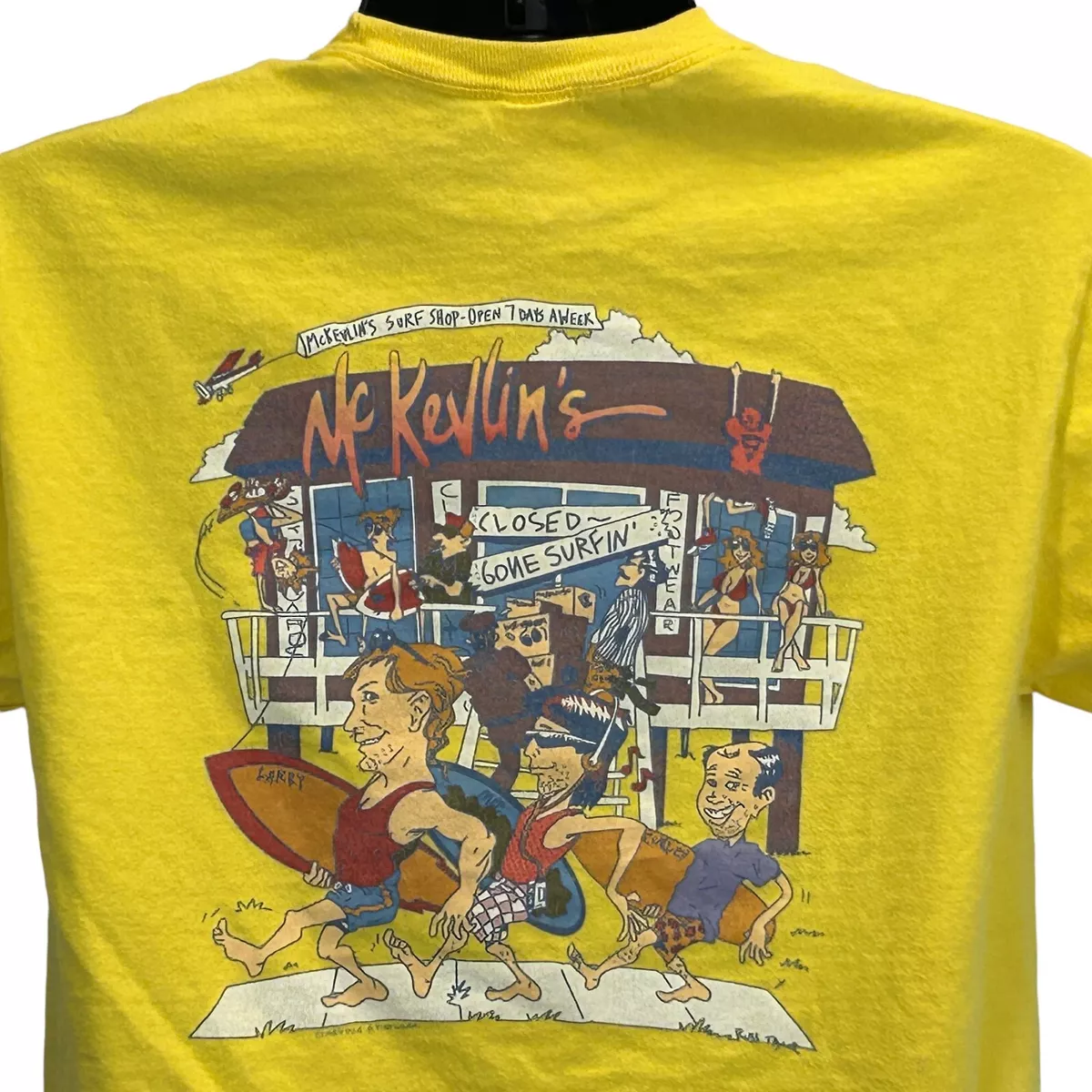 McKevlins Surf Shop T Shirt Surfer Surfing Folly Beach South