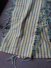 V FRAAS Women Scarf Made In Germany Acrylic Color Green And Yellow 60 Inches Lon