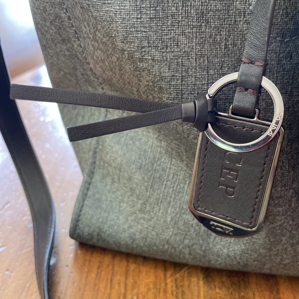 Tumi Stanton ESME BUSINESS BRIEF Earl Grey Handbag Purse - Image 4 of 4