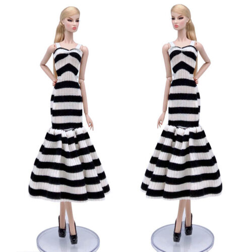 Zebra Fashion Doll Clothes For 11.5" Doll Dress Mermaid Fishtail Outfits 1/6 - Picture 1 of 2