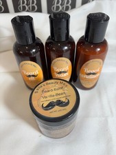 Men's Beard Care Set Oil Wash Conditioner Balm Vegan Natural B Beauty V63B x13
