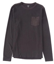 HURLEY MENS FELTON THERMAL CREW LONG SLEEVE POCKET SHIRT SIZE LARGE NWT