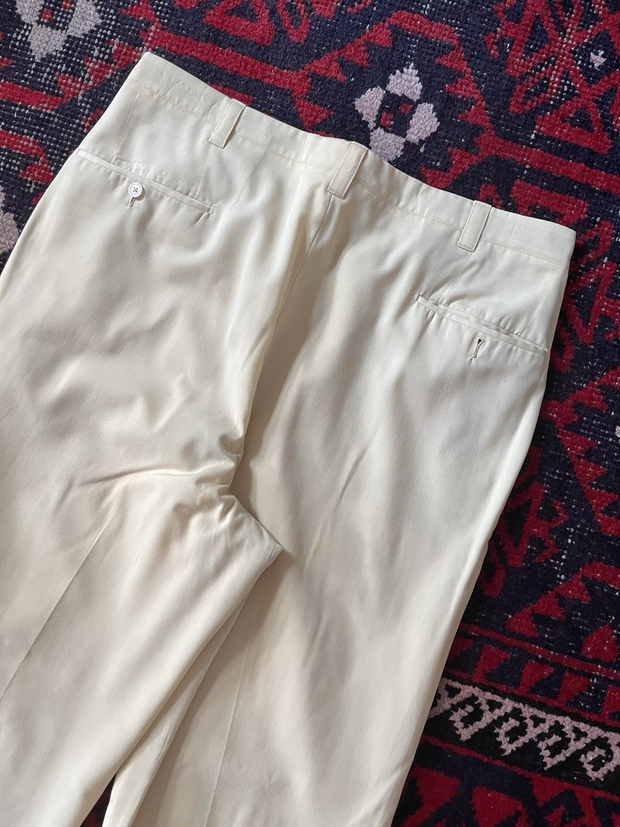 パンツ 50s vintage wool stripe wide slacks gray 50s vintage wool stripe wide slacks gray