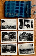 1940s Jewish ISRAEL Album 6 Gelatin Silver PHOTOS Palestine HANITA Judaica RARE