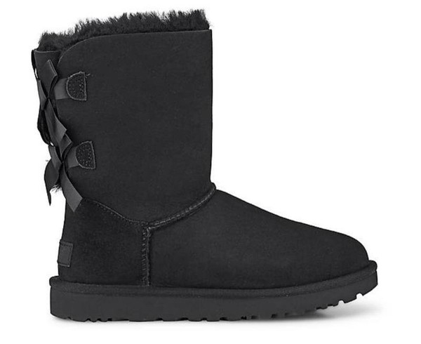 Women UGG Boots Black Suede 37.5 #O0WX