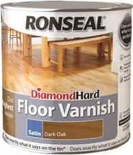 Image of Ronseal Diamond Hard Floor Varnish Satin | Durable Protection |2.5L