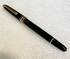 Vintage Montblanc Meisterstuck pix Black Ballpoint Pen, Fine Tip DC251531, Works