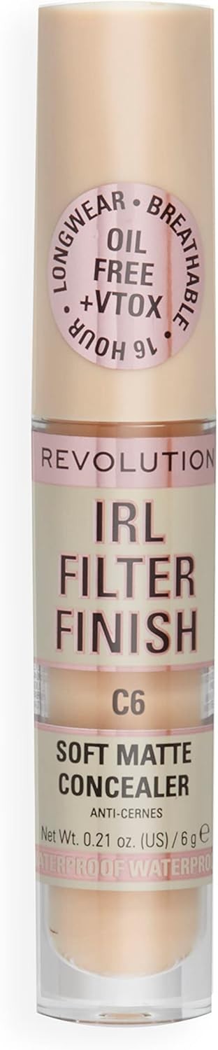 Womens IRL Filter Finish Concealer - C6 - One Size - Instant Coverage - 16 Hour Wear - Cruelty-Free & Vegan - Image 2
