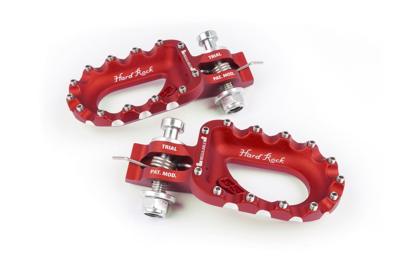 Repose-pieds S3 Hard Rock en aluminium avec grip maximal pour l'enduro