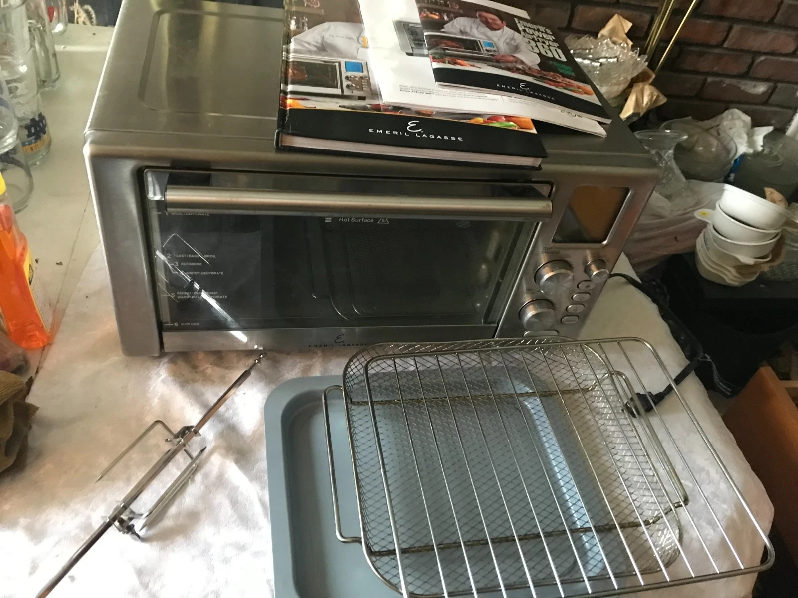 EMERIL LAGASSE Power AIR FRYER Toaster OVEN 360 S-AFO-001 Silver 1500W COMPLETE
Opens in a new windo