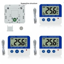3-Pack Freezer Alarm Thermometer -50 to 70 C Precise Sensor for Food Safety /