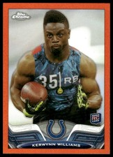 Kerwynn Williams Rookie RC 2013 Topps Chrome #99 Orange Refractors Colts