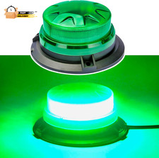Green Led Emergency Strobe Beacon Lights with Magnetic Mount and 8 Flash Models