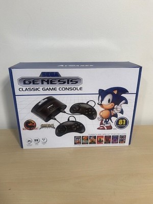 SEGA Genesis Classic Black Game Console with 81 Preloaded Games BRAND NEW