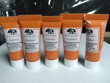 5PC Origins Ginzing OIL FREE Energy Boosting Gel Moisturizer, 5mL / .17oz nwob