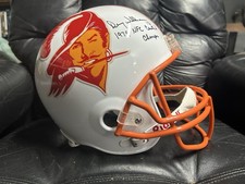 Signed Replica Full Size Helmet By Doug Williams Of The Tampa Bay Buccaneers ￼
