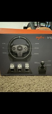 Pxn V9 Gaming Racing Sim Steering Wheel Pedals Shifters For Pc PlayStation Etc 