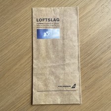 Icelandair - sickness bag - torba na korek - plecak 