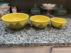 Vintage Set of 3 Shawnee Corn Serving Bowls Made in the USA #8 #6 #5