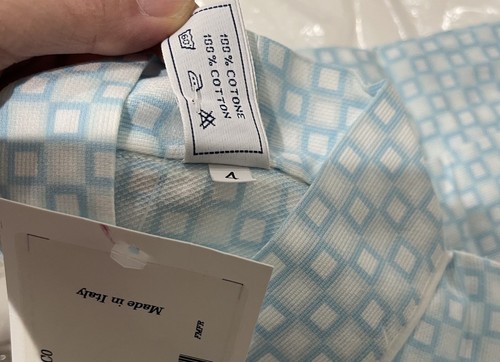Pratesi Italy NWT 1pc Kids 100% Cotton Kimono Size 4 Years Blue Printed Baby - Picture 7 of 11