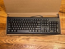 HP Full Size Wired USB Keyboard New Open Box w/ Numeric Keypad