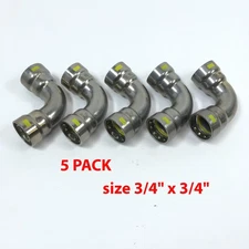 Lot of 5 NIBCO BenchPress 3/4" x 3/4" G PCH207 90° Elbow (2055600HPC)